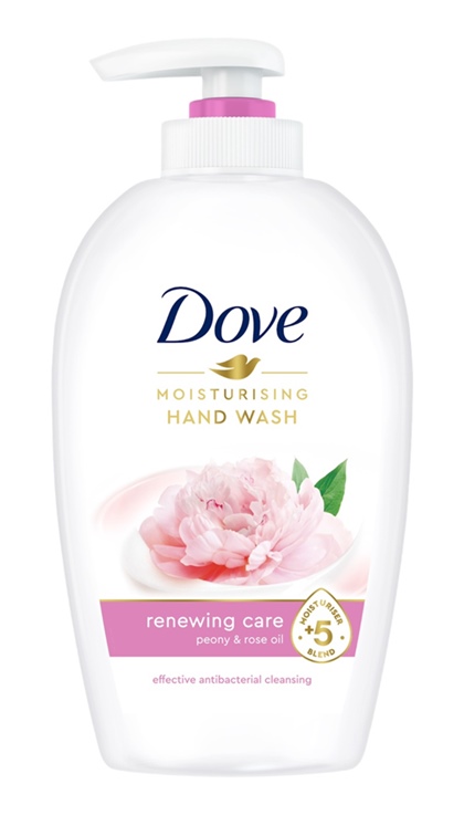 Течен сапун Dove помпа 250 ml Renewing Care Peony/Rose oil /6 броя в кашон/