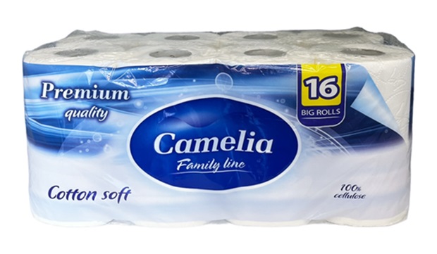 Тоалетна хартия Camelia Premium 16ка трипластова /3 пакета в чувал/