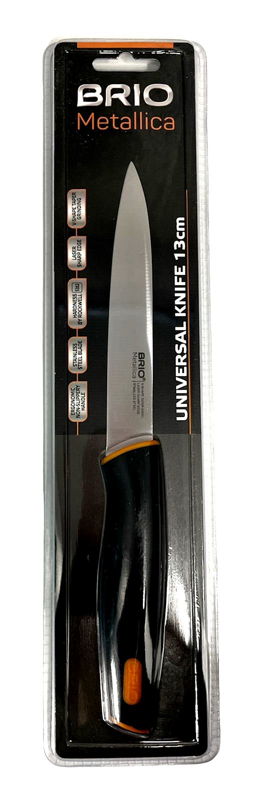 Нож BRIO Metallica универсален 13см/1,2мм с пвц дръжка №104331