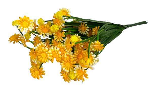 Букет цветя маргаритки жълт 30см /2 броя в плик/