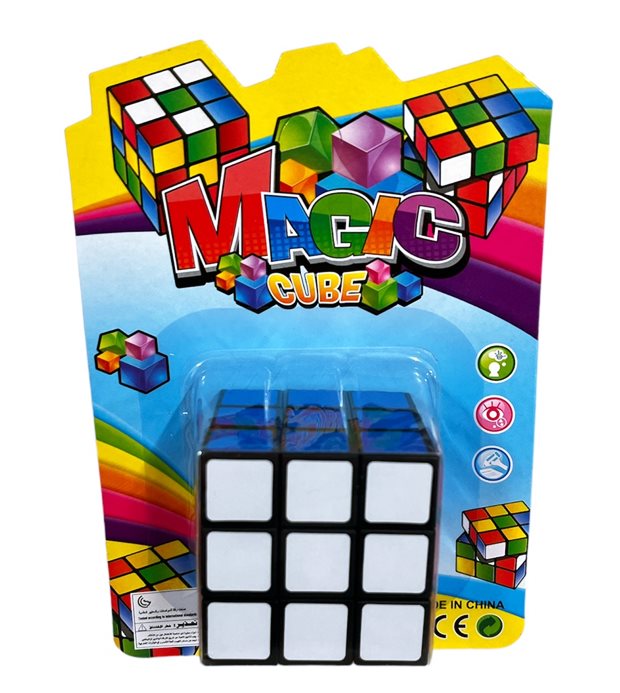 Кубче Рубик 5см на картон №K03