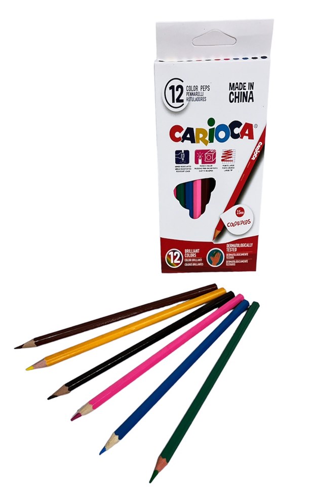Моливи в кутия 12 цвята CARIOCA №40568  /12 комплекта в стек/
