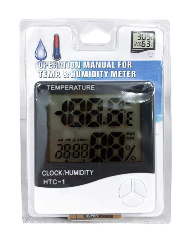 Дигитален термометър 3 в 1 часовник и влажност