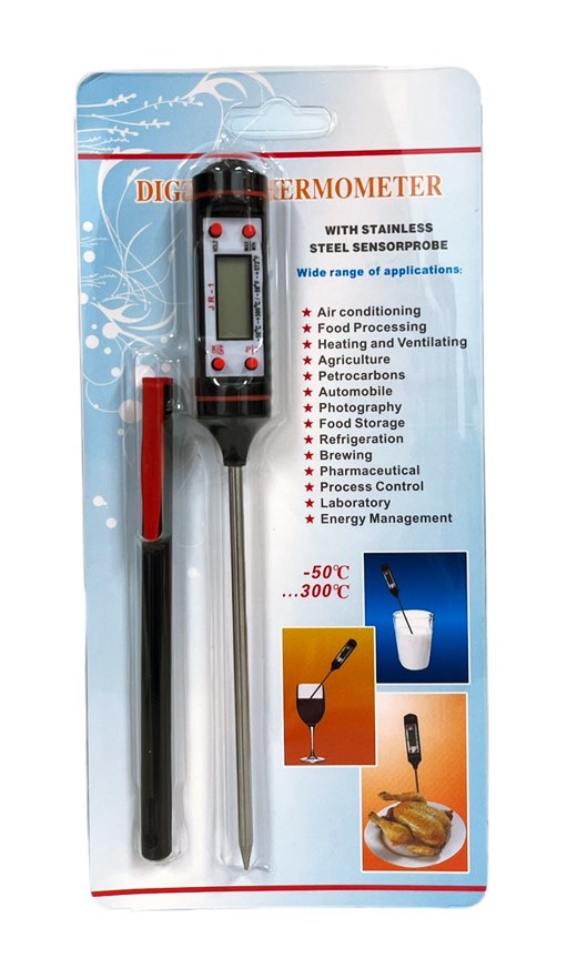 Термометър за храна и течности на картон