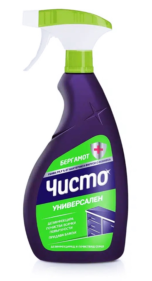 Почистващ препарат ЧИСТО универсален БЕРГАМОТ 700 ml