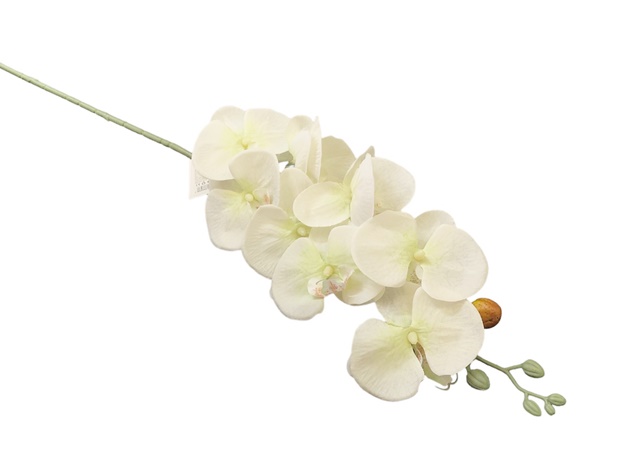 Изкуствено цвете Орхидея 90см бяла