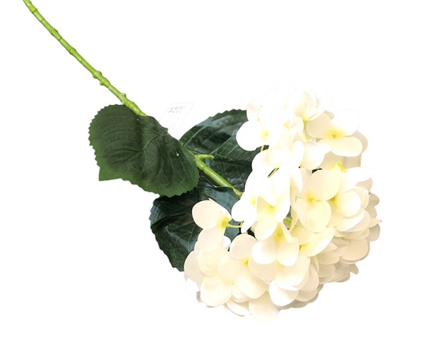 Изкуствено цвете Божур Ф18см Н65см бял