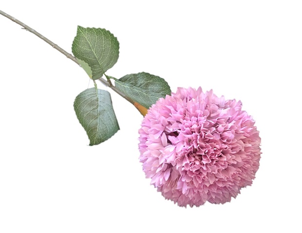 Изкуствено цвете Цветна топка Ф13см Н73см виолетов пастел