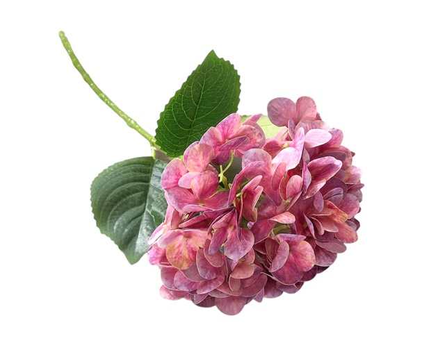 Изкуствено цвете Божур Ф18см Н65см розово-лилав