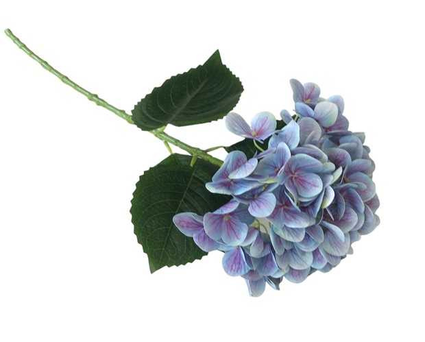 Изкуствено цвете Божур Ф18см Н65см синьо-лилав