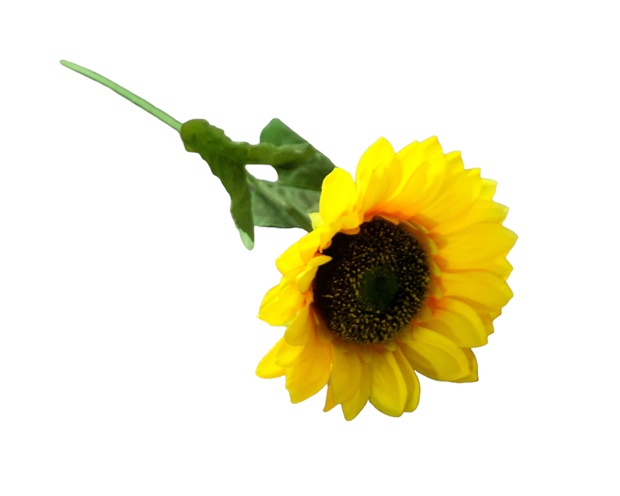 Изкуствено цвете Слънчоглед Ф16см Н60см /5 броя в плик/