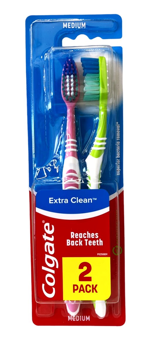 Четка за зъби Colgate 2ка EXTRA CLEAN MEDIUM /12 комплекта в стек/