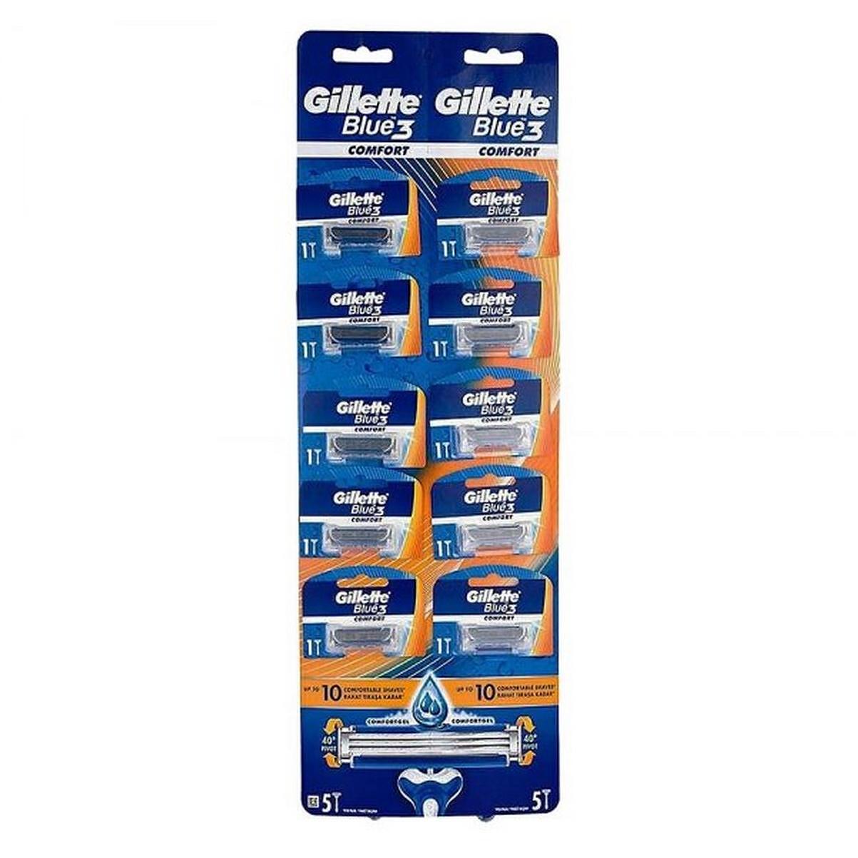 Самобръсначка Gillette BLUE 3 Comfort СИНЯ /10 броя на кора/