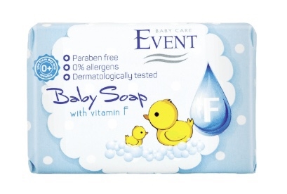 Сапун EVENT Baby with vitamin F 90g /4 броя в стек/