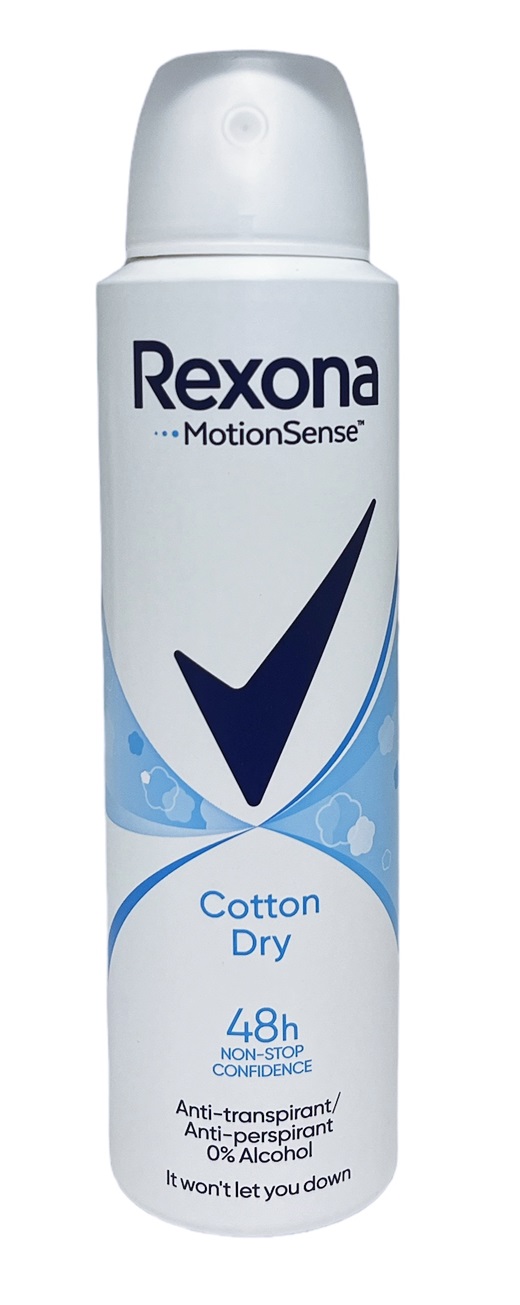 Дезодорант дамски Rexona cotton dry 150 ml /6 броя в стек/
