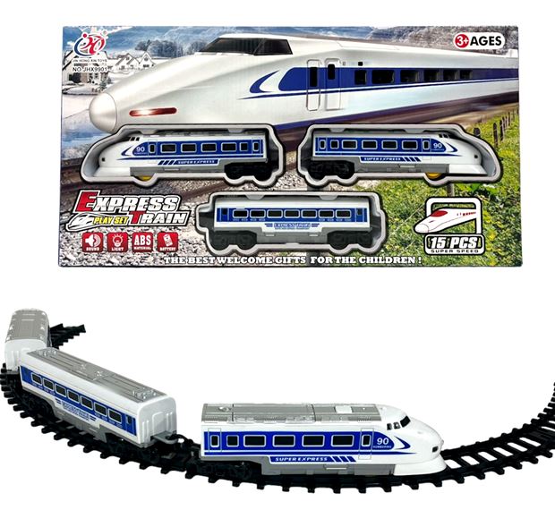 Влак на батерии 15 части EXPRESS TRAIN №JHX9901