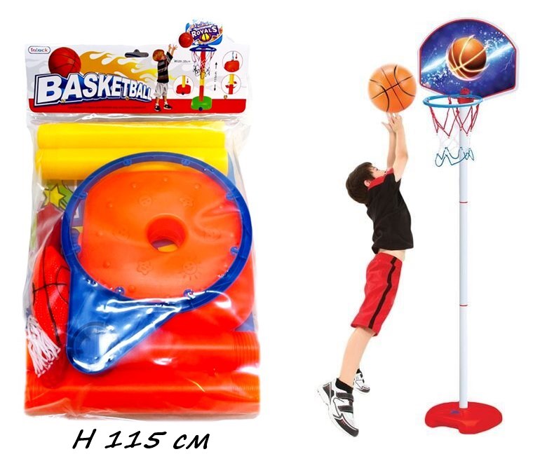 Кош баскетбол със стойка 115см в плик №818