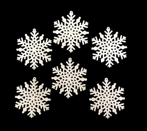 Снежинки за декорация 6 броя в плик10см