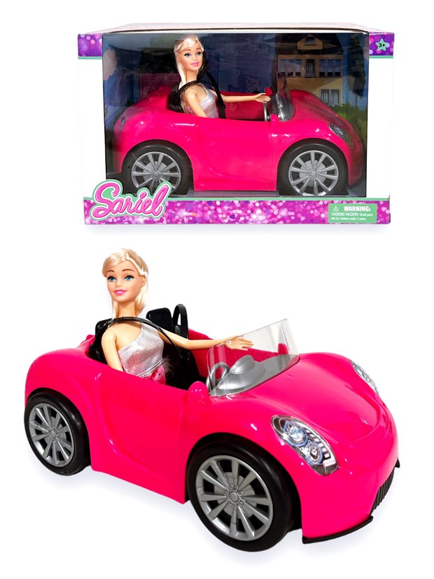Кукла БАРБИ с автомобил в кутия 30см №8833