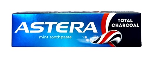 Паста за зъби ASTERA 110g TOTAL CHARCOAL