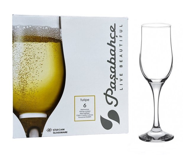 Чаша за бяло вино Tulipe Pasabahce 6 броя в комплект №44160 /4 комплекта в кашон/