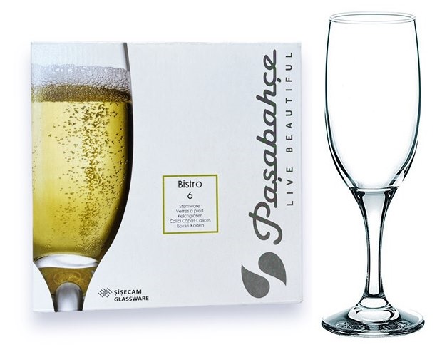 Чаша за бяло вино Bistro Pasabahce 6 броя в комплект №44419 /4 комплекта в кашон/