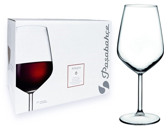 Чаша за червено вино Allegra 490ml 6 броя Pasabahce №440065 /2 комплекта в кашон/