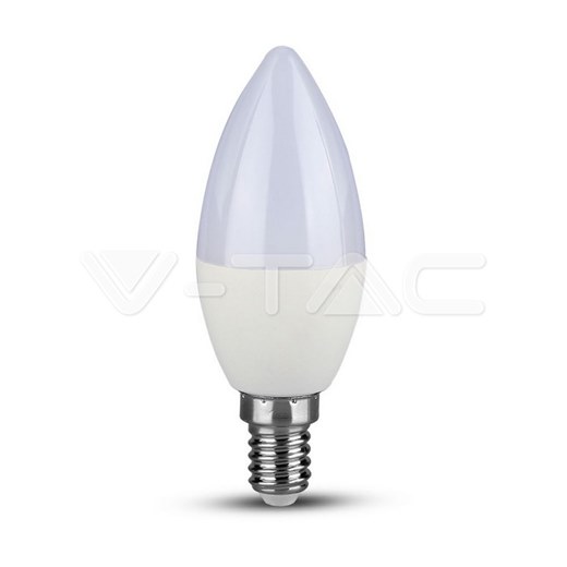 LED Крушка V-TAC E27  4.5W кендъл/свещ/ 4000K дневна светлина SKU2143431