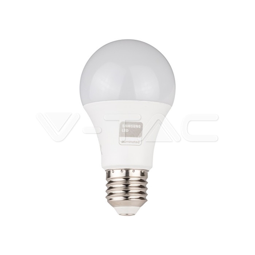 LED Крушка V-TAC PRO SERIES E27 10.5W A60 термо пластик 3000К топла светлина SKU21177