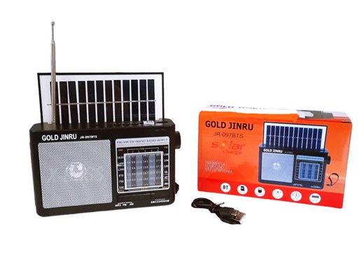 Радио със соларен панел + батерия № JR-097BT-S