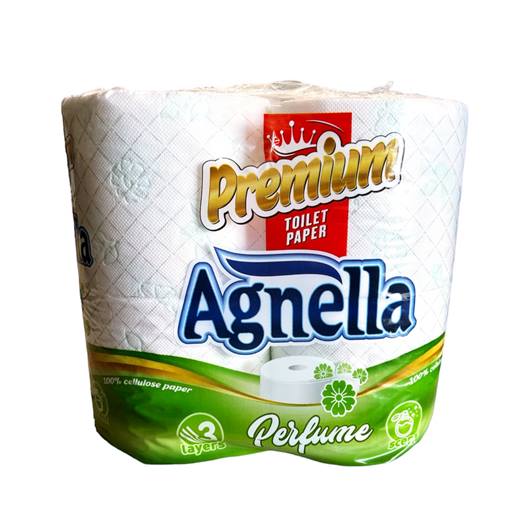 Тоалетна хартия "Agnella" трипластова 4ка Premium  /21 пакета в чувал/