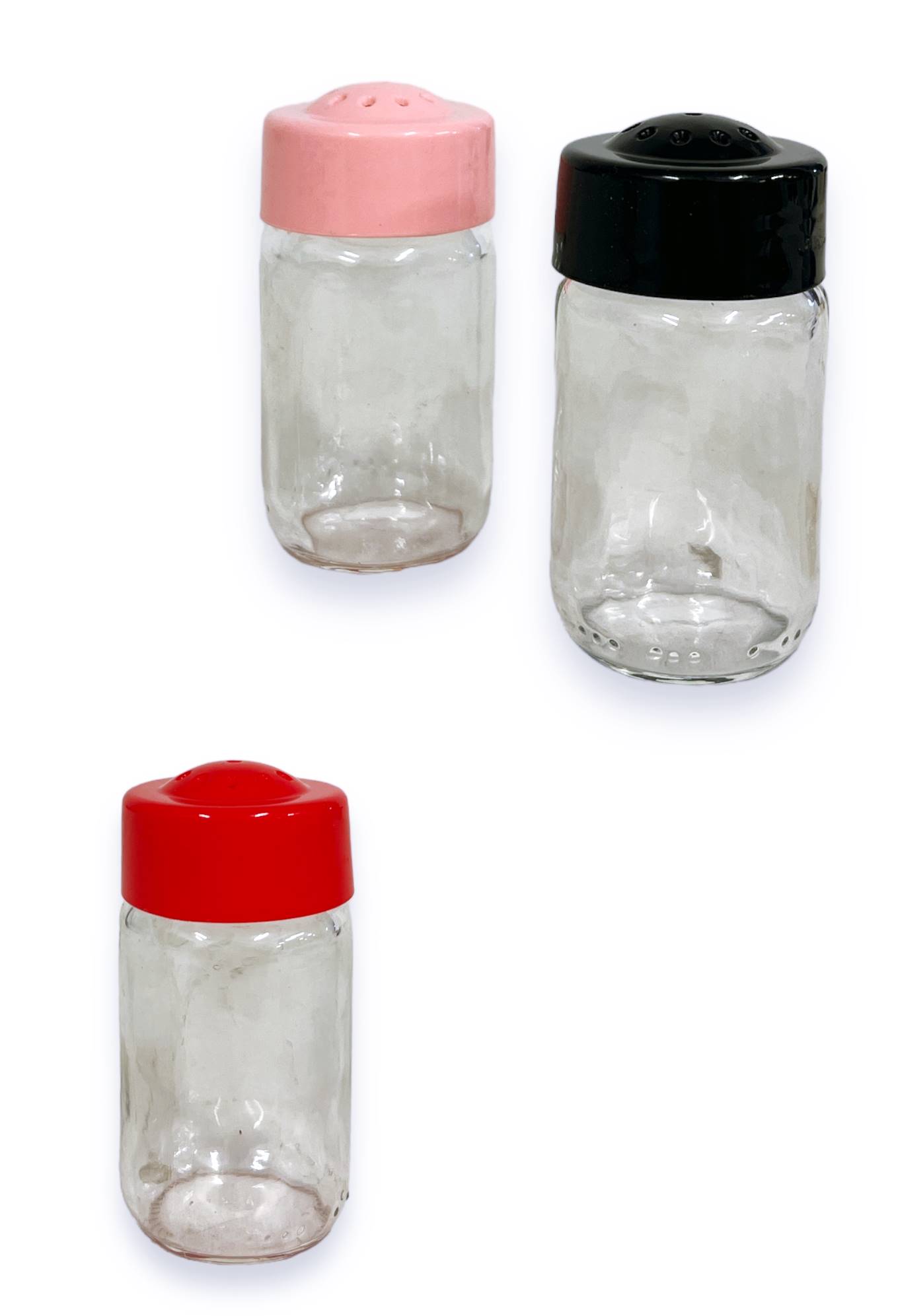 Солница стъкло с пвц въртяща капачка Cihat Н8см