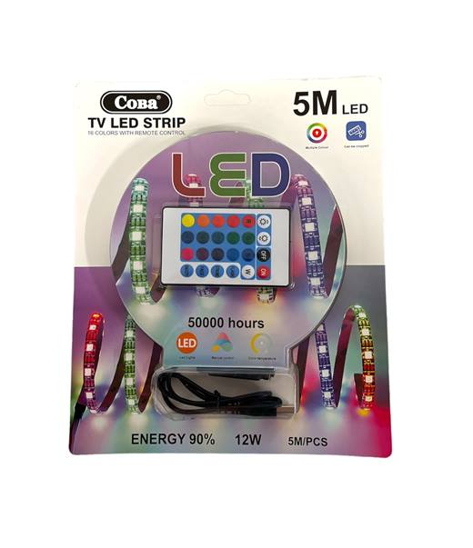 LED лента 5 метра с дистанционно сменящи се цветове LED драйвeр