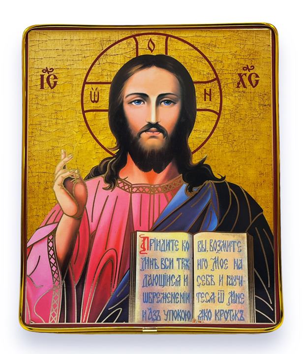 Икона на стойка Исус Христос 27х22см №D2
