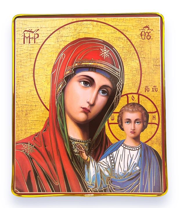 Икона на стойка Богородица 26х22см №D1