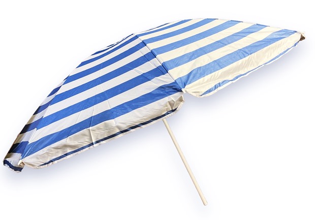 Чадър за плаж 85см чупещо рамо ДЕКОР UV защита/silver в калъф