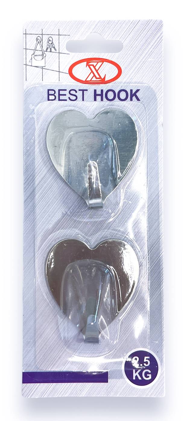 Закачалки метал 2 броя на картон сърца