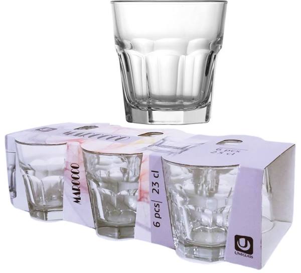 Чаша за уиски 230 ml Ф82,5/Н85 mm Uniglass Marocco 6 броя в опаковка №53037 /6 комплекта в кашон/