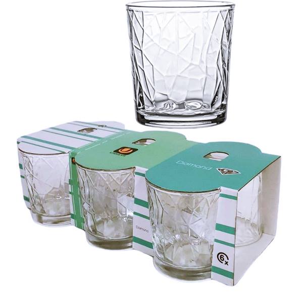 Чаша за уиски 285 ml Ф81/Н89,5 mm Uniglass Diamond 6 броя в опаковка №53150 /6 комплекта в кашон/