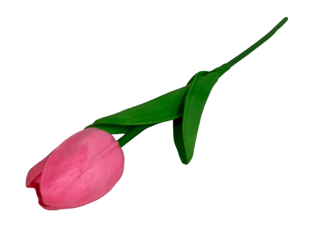Изкуствено цвете Лале розово 32 см /10 броя в стек/