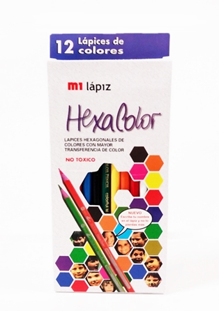 Моливи в кутия 12 цвята HEXACOLOR /12 комплекта в стек/
