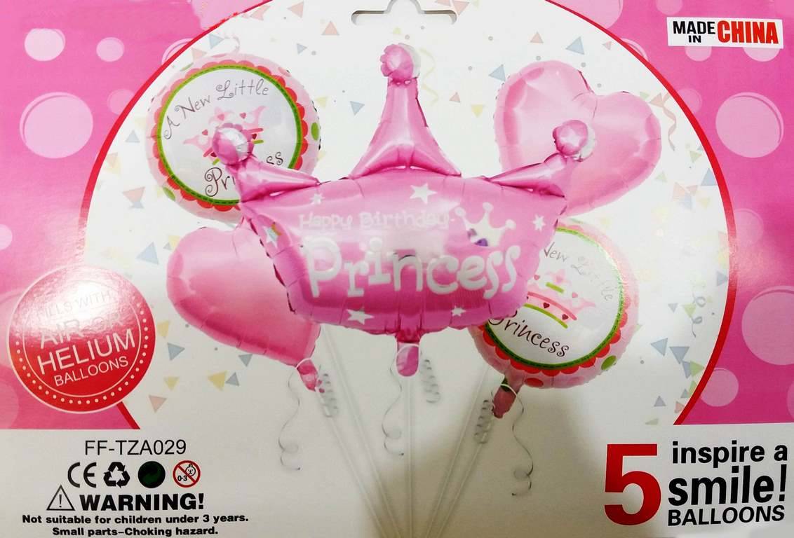 Балон HAPPY BIRTHDAY PRINCESS 5ца