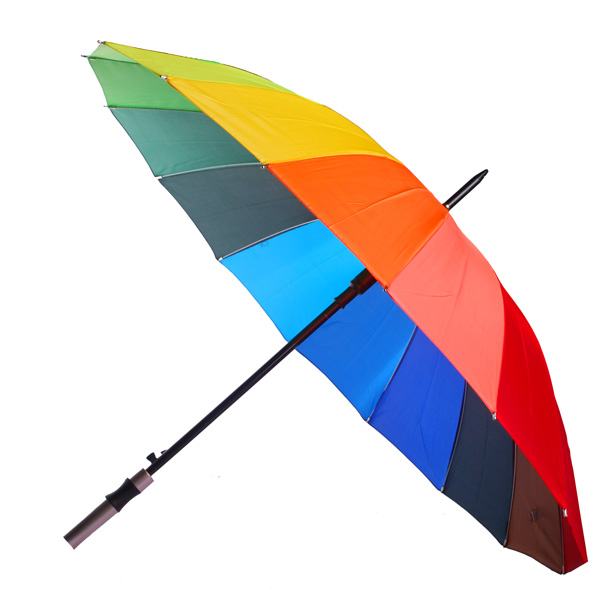 Чадър 16 пръчки с дръжка Ф98см дъга