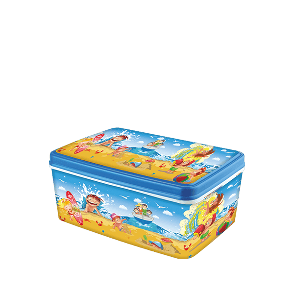 Кутия с капак пвц Elif №2 детска синя