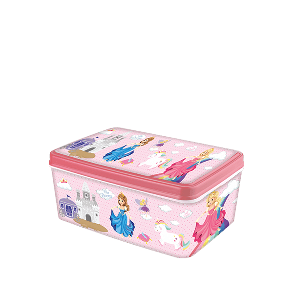 Кутия с капак пвц Elif №2 детска розова