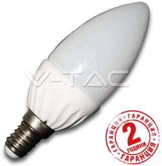 LED Крушка V-TAC E14 кендъл/свещ/ 4W  4000К код SKU-214166