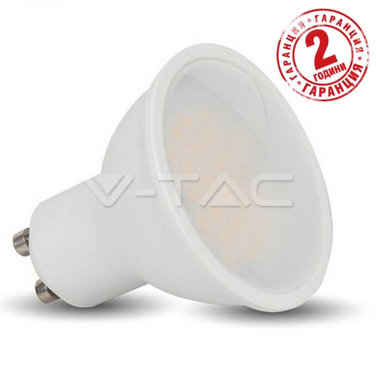 LED Крушка V-TAC GU10 5W 4000K дневна светлина код SKU-1686/VT-1975