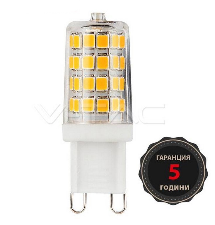 LED Крушка V-TAC SAMSUNG ЧИП G9 3W 4000K дневна светлина код 229/VT-204