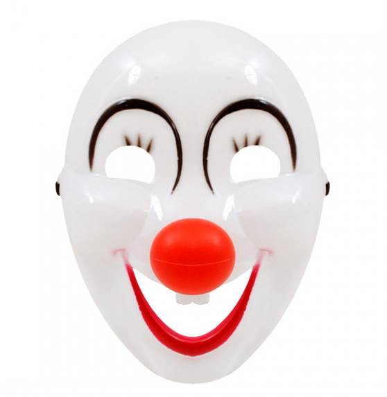Маска пвц Клоун с червен нос