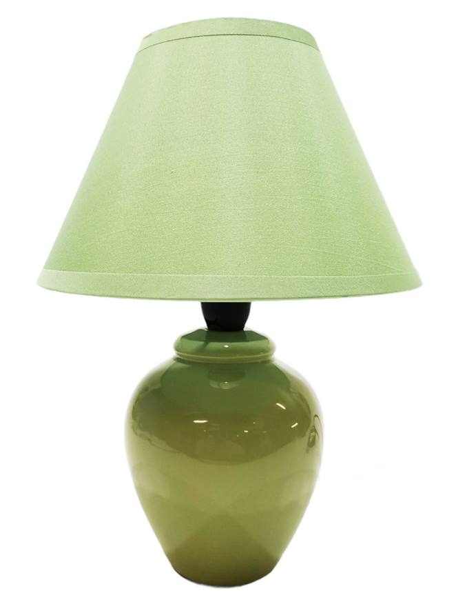 Нощна лампа 25см зелена